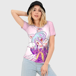 Женская футболка 3D Slim Аниме лапки - фото 2