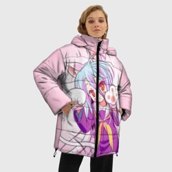 Женская зимняя куртка Oversize Аниме лапки - фото 2