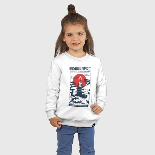 Детский свитшот хлопок Япония, цвет белый - фото 3