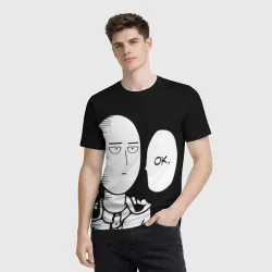 Мужская футболка 3D One Puncn Man ok - фото 2