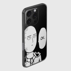 Чехол для iPhone 16 Pro Max силиконовый с защитой камеры One Puncn Man ok - фото 2