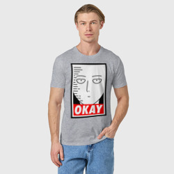 Мужская футболка хлопок Okay Saitama - фото 2