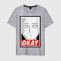 Мужская футболка хлопок Okay Saitama
