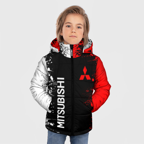 Зимняя куртка для мальчиков 3D Mitsubishi, цвет красный - фото 3