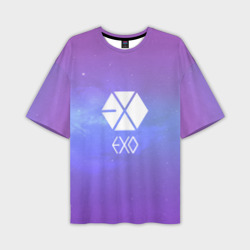 Мужская футболка oversize 3D Exo Galaxy