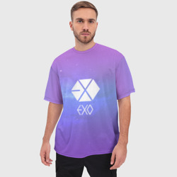 Мужская футболка oversize 3D Exo Galaxy - фото 2