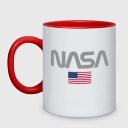 Кружка двухцветная NASA USA