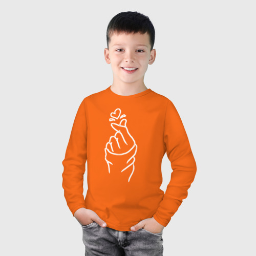 Детский лонгслив хлопок Exo, цвет оранжевый - фото 3