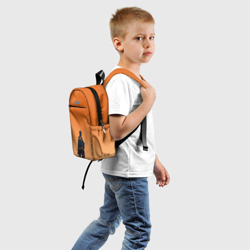 Детский рюкзак 3D с принтом Назад в будущее, вид сзади #1