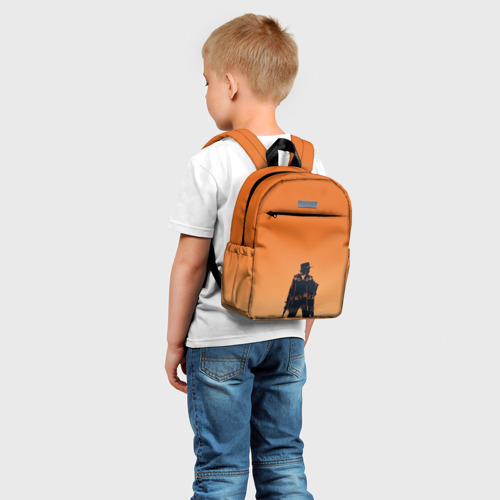 Детский рюкзак 3D с принтом Назад в будущее, фото на моделе #1