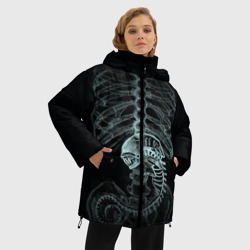Женская зимняя куртка Oversize Чужой на Рентгене  - фото 2