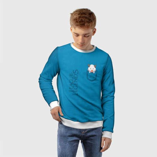 Детский свитшот 3D Poro Pocket Tee, цвет 3D печать - фото 3