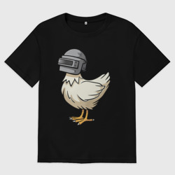 Женская футболка хлопок Oversize Playerunknown`s Battlegrounds