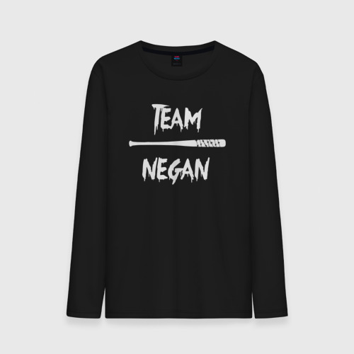 Мужской лонгслив хлопок Team Negan, цвет черный