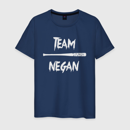 Мужская футболка из хлопка с принтом Team Negan, вид спереди №1