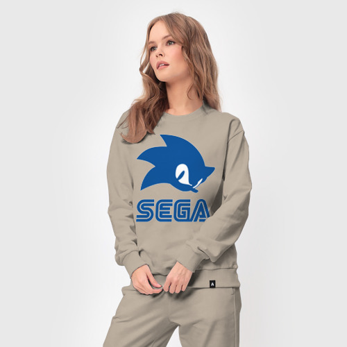 Женский костюм хлопок Sonic Sega, цвет миндальный - фото 5