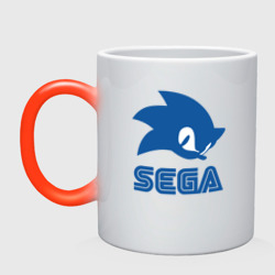 Кружка хамелеон Sonic Sega