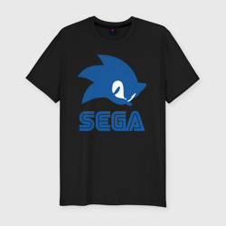 Мужская футболка хлопок Slim Sonic Sega