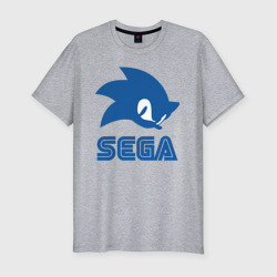 Мужская футболка хлопок Slim Sonic Sega