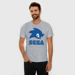 Мужская футболка хлопок Slim Sonic Sega - фото 2