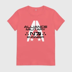 Женская футболка хлопок Mass Effect