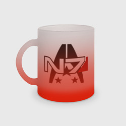 Кружка матовая стеклянная Mass Effect