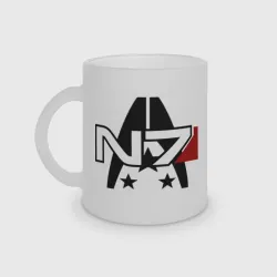 Кружка матовая стеклянная Mass Effect