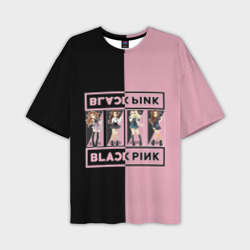 Мужская футболка oversize 3D Blackpink