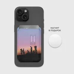 Картхолдер Magsafe магнитный BTS on the Sunset - фото 2