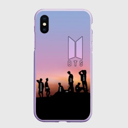 Чехол для iPhone XS Max матовый BTS on the Sunset