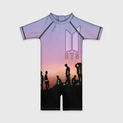 Детский купальный костюм 3D BTS on the Sunset