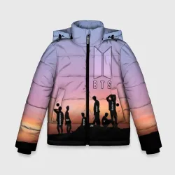 Зимняя куртка для мальчиков 3D BTS on the Sunset
