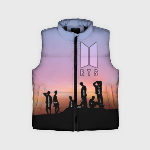 Детский жилет утепленный 3D BTS on the Sunset