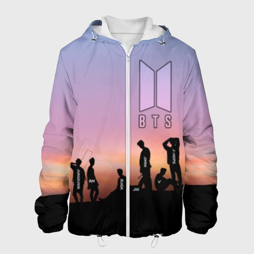 Мужская куртка 3D BTS on the Sunset