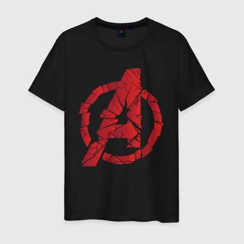 Мужская футболка хлопок Avengers logo red Фото 01 Мужская футболка хлопок Avengers logo red Фото 01