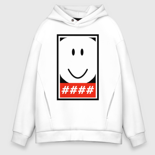 Мужское худи Oversize хлопок Roblox Ruben Sim T-Shirt, цвет белый