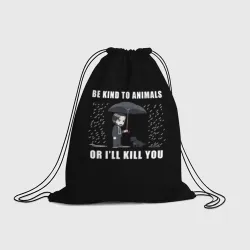 Рюкзак-мешок 3D Be Kind to Animals - John Wick