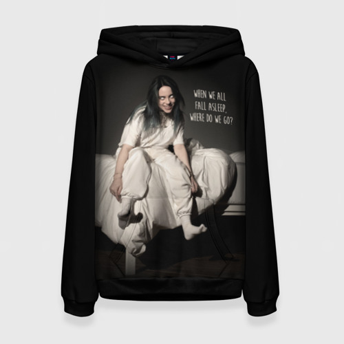 Женская толстовка 3D Billie Eilish, цвет 3D печать