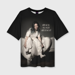 Женская футболка oversize 3D Billie Eilish