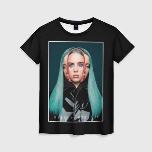 Женская футболка 3D Billie Eilish