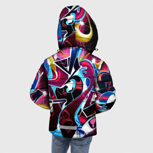 Зимняя куртка для мальчиков 3D Искусство, цвет красный - фото 4