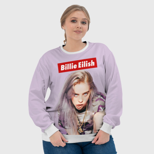 Женский свитшот 3D Billie Eilish, цвет 3D печать - фото 6