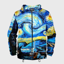 Мужская ветровка 3D Звездная ночь Ван Гог