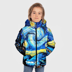 Зимняя куртка для мальчиков 3D Звездная ночь Ван Гог - фото 2