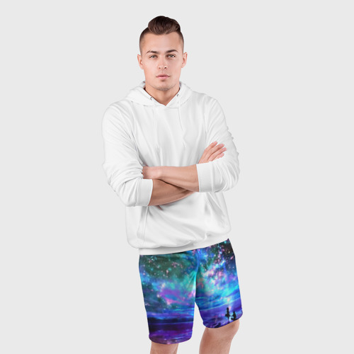 Мужские шорты спортивные Романтика, цвет 3D печать - фото 5