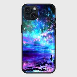 Чехол силиконовый для Apple iPhone 15 матовый Романтика