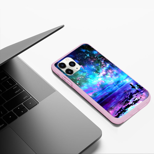 Чехол для iPhone 11 Pro Max матовый Романтика, цвет розовый - фото 5