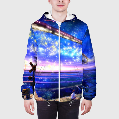 Мужская куртка 3D Космос, цвет 3D печать - фото 4