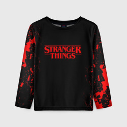 Детский лонгслив 3D Stranger things