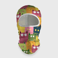 Балаклава 3D Коты пучеглазые